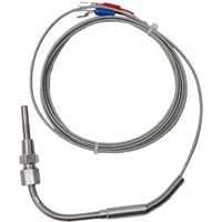 EGT K Type Thermocouple Exhaust Probe 0-1200 °C High Temperature Sensors 1/8" NPT Thread Adjustable Compression Lock 2m Cable