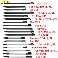 JCD 1PCS For NDS Lite NDSL NDSi WiiU Metal Adjustable Telescopic Stylus Plastic Touch Screen Pen For 2DS 3DS New 2DS 3DS LL XL