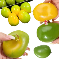 Handmade Soft Sensory Mango Stress Ball Fidget Toy Squeeze Ball Round Blocks Filled ASMR Anti Stress Toys for Adults