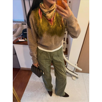 2026 Vintage Printed Tassel Patchwork Square Scarf Women Green Fashion Casual High Street Spring Lady Shawl