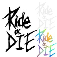 Bike Frame Stickers Ride Or Die Top Tube Decals For MTBBicycle Decorative Frame Bike Auto Motorcycle Accessories