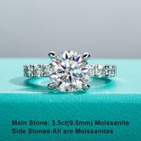 AnuJewel 4.3cttw Moissanite Engagement Rings