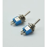 10pcs shook head 3 pins 2position micro switch gear SMTS 102 6A 125V AC toggle switch
