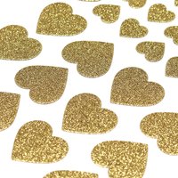 Creative Path Vintage Golden Decorative Scrapbooking Stickers 1cm/2cm/3cm Thin Glitter Gold Heart Sticker For Planner Journaling