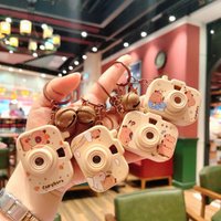 Capybara Projector Camera Keychain Cartoon Glow Gift Cute Light-Up Book Bag Accessory Small Collectible