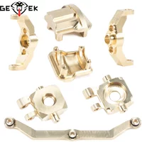 TRX4M Axle Brass Weights Steering Link Blocks Knuckle Diff Cover Caster Blocks for 1/18 RC Crawler TRX4-M Chassis Upgrade Parts