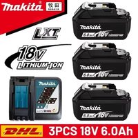 Original Makita battery 18V 9.0Ah/6AH rechargeable battery, power tool BL1830 BL1840、BL1850、BL1860B for Makita 18V battery