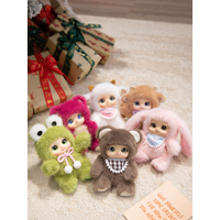 The Adorable PVC Blind Box Family Series Can Be Used As Bag Accessories Christmas Gift