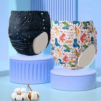 Breathable Adult Cloth Diaper Waterproof Old Man's Diaper Pants Reusable Diapers Trouser Pocket Anti-leak Breathable Nappy Pads