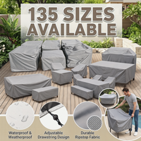 Juste de meubles de jardin extérieure personnalisée, housse de chaise imperméable, housse anti-poussière