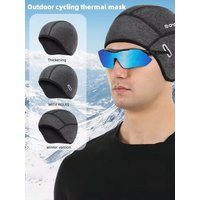 AliExpress NONE Winter Warm Cycling Cap, Polar Fleece Plus Velvet Ear Protection, Sports Cycling Motorcycle Helmet Lining, Outdoor Hood