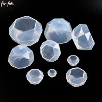For Fun DIY Diamond Silicone Molds Jewelry Necklace Pendants Crystal Drop Glue Resin Mold Handmade Crafts Desktop Ornament