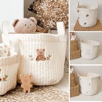 Babytaschen, niedlicher Bär, Stickerei, Wickeltasche, Caddy, Windelwagen, Aufbewahrung, Mama, Umstandstasche für Neugeborene, Windeln, Spielzeug, Orga