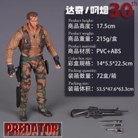 Neca Predator Jungle Extraction Dutch Action Figure Schwarzenegger Pvc Abs Statue Model Desktop Decoration Collectible Toy Gift