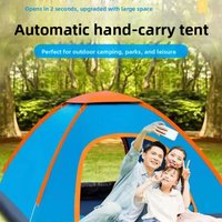 Thickened Outdoor Camping Tent Portable Automatic Single Double Foldable Four Seasons Oxford Cloth Canopy for 3-4 People