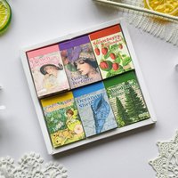 6 Sets 300 Pcs Vintage Washi Stickers Book, Color Series Aesthetic Sticker Set Scrapbook Sticker for Art Diary Card Craft Gifts