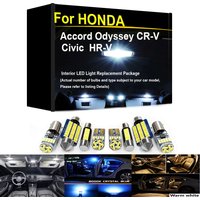 Interior LED Light Blub Kit For HONDA Accord Civic CR-V CR V HR-V Odyssey Sedan Coupe SUV MPV 1990 1999 2002 2005 2006 2018