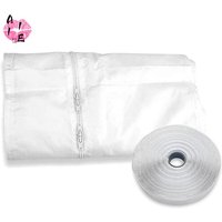 A11E-Portable AC Window Kit 4M No-Drill Casement Seal Cloth For Mobile Air Conditioner Exhaust Ventilation Attachment