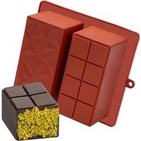Chocolate Bar Mold Deep Extra Deep Large Dubai Chocolate Bar Silicone Thick Mold for Stuffed Bar, Extra Large Mould for Filling