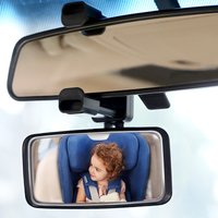 Car Baby Observing Mirror Wide Angle Curve Rearview Baby Mirror 360-Degree Rotation Safe Driving Car Auxiliary Mirror