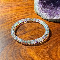 New 1pcs Natural Opal Bracelet Stretchable Elastic Cord Jewelry Helps Maintain Emotional Balance