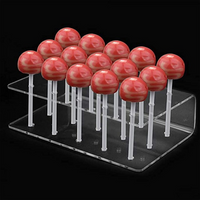 15 Hole Cake Lollipop Holder Display Stand Acrylic Clear Durable Candy for wedding party birthday dessert stand