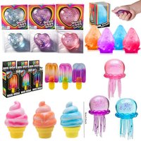New Heart-Shaped Squeeze Fun Sensory Nice-Sicle Stress Relief Squishy Cube Anti-Anxiety Squeeze Object For Focus ADHD Population