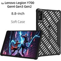 Flip Cover for Lenovo Legion Y700 Tablet Case Gen4 Gen3 Gen2 8.8 Inch Soft TPU Back Cover for Legion Tab Gen 4 3 2 Protect Case