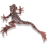 retro diamond gecko brooch men's women's accessories lizard pins