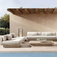 Japanese Style Waterproof and Sunscreen Garden Sofa, Minimalist Designer, Modern Garden Sofa, Artistic Outdoor Furniture, Divano