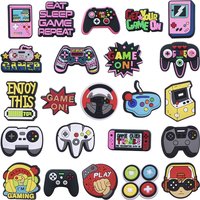 Game Shoe Charms for Crocs Accessories Gamepad Gaming Women Clogs Boy Buckle Kids Pins Decoration Jeans Men Shoes Accessories