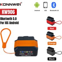 KONNWEI KW906 ELM327 V1.5 OBD2 Scanners Bluetooth 5.0 For Android/IOS ELM 327 OBD 2 Car Diagnostic tool Code Reader Pic18F25K80