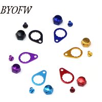 BYOFW Screw With Lock Plate For Baitcasting Fishing Reel Handle For Abu Gacia Daiwa DIY Replacement Left Handed and Right Nut