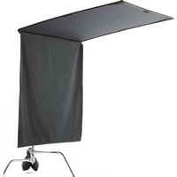 4'x4' 4x4 Floppy Flag Black Solid Cloth 48"x48" (Cloth Only, without frame)