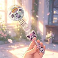 The Circus Anime Peripherals Jax Figure Badge Funny Jax Figurine Badge Display Fork Decoration Collection Toys Birthday Gifts