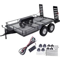 Kit de remorque en métal pour RC Inoler Axial, SCX10 II III 1/10 D90 TRX6 TRtage Redcat SEN8 Right90046 SMT CFX CC01 CC02, 86100
