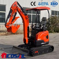 Nicosail 18MAX 1.8 Ton Mini Excavator CE Certified Energy Saving Small Digger for Farm Garden Construction Project