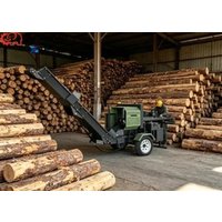 20T Automatic Powered Wood Processor Wood Cutter Saw Machine Log Splitter Skid Steer Firewood Processor With Log Lifter