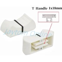 10pcs X32 Mixer/Sound Card Fader Cap 24 x 11 x 10mm Straight Slide/Push The Key Cap Potentiometer Knob T-shaped 1x8MM Hole