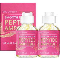 Smooth Mellow Silky Collagen Peptide Ampoule Anti-Aging Firming Face Serum,Hydrating Brightening Essence for Elasticity 30/50ml