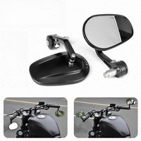 AliExpress NONE Left&Right Side Motorcycle 7/8in 22mm Handlebar End Side Rear View Mirrors Fit for Honda Kawasaki Yamaha Harley E-bike Universal