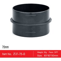 75mm Car Heater Duct Pipe Joiner Connector Heater Ducting Straight Joint Hose Tube Connector For Eberspacher For Webasto Heater