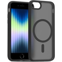 Fit iPhone SE 2020 2022 SE2 SE3 Clear Magnetic Case,Compatible MagSafe shockproof Slim Metal Button Protection Transparent Cover