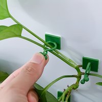 30pcs Invisible Plant Climbing Wall Hooks - Self-Adhesive, Reusable, Adjustable Vines Traction Holders for Indoor Outdoor Garden