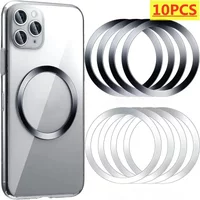 10pcs for Magsafe Magnetic Plate Phone Ring Metal Sticker Support Wireless Charger Metal Plate Sheet for Magnet Car Holder