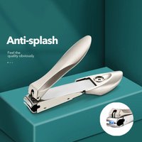 1/3Pcs Nail Clipper with Biomimetic Design - Splash-Proof, Hypoallergenic Fingernail Trimmer for Precise Manicure & Pedicure