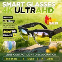 2026 New 800W Camera Upgrade smart glasees With Video Recording AI Photo Recognition Bluetooth Call Translation Sunglasses Man