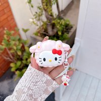 Pink Cute Cartoon Earphone Case For AirPods Pro2/Pro3/4/Shockproof Anti‑drop Protective Cover Lovely Gift Girls For Hello kitty