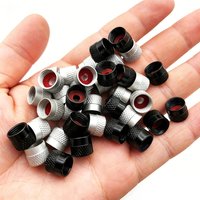4PCS Tire Valve Caps with O Rubber Ring, Valve Stem Caps, Universal Stem Covers for Cars, SUVs, Bike, Trucks, Motorcycles