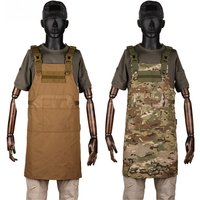 Tactical Vest Apron Men Women 12 Pockets Camouflage Work Apron Outdoor Clothes Accessories Camping Picnic Garden Wear-resisting